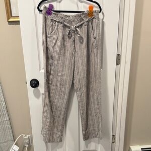 Striped Drawstring Pants